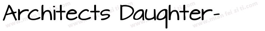 Architects Dauqhter字体转换